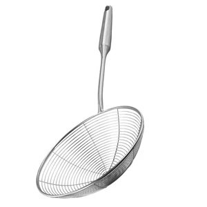 Sieb Skimmer SchöPflöFfel Rostfreier Stahl Metall Braten Korb mit Langem G2829 - Bild 1 von 7