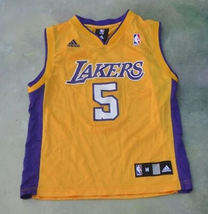 Adidas NBA Los Angeles Lakers Jordan Farmar #5 Jersey Size Youth M (10-12). - Picture 1 of 3
