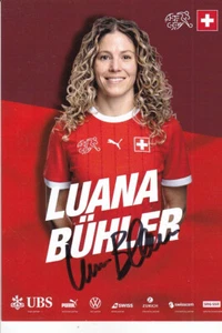 Luana BÜHLER - Fussball-Nationalspielerin Schweiz, SFV-Karte, Original-Autogramm - Picture 1 of 1