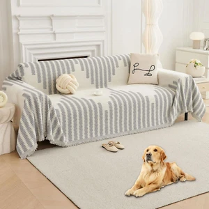 Boho Sofa Covers Couch Covers for 3 Cushion Couch Sofa Pet Friendly Soft Thick N - Picture 1 of 12