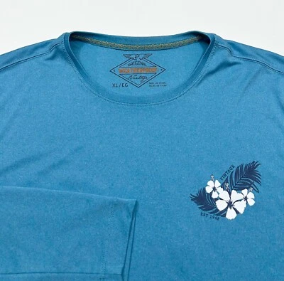 Camisa Henley Original Impermeable Vintage Para Hombre Manga Larga Tabla de Natación Azul XL Foto 1 de 4