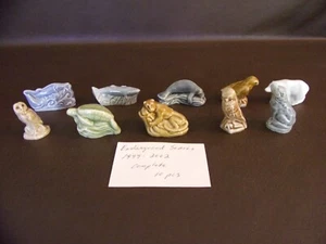 Complete Set Of Ten Endangered Species Red Rose Tea Figurines - Picture 1 of 5