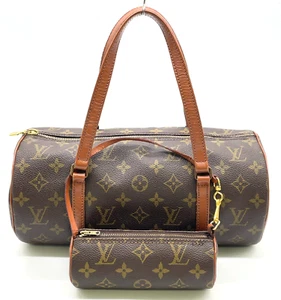 Auth LOUIS VUITTON Monogram Papillon 30 M51385 Hand Bag W/Pouch SK040263 - Picture 1 of 24