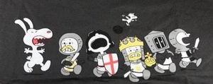 Camisa Dama Monty Python Holy Grail as Peanuts Snoopy Charlie Marrón Tefury NUEVA - Imagen 1 de 1