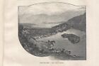 Stampa Antica Lago Di Como Panorama Sala E Isola Comacina 1892 Antique Print