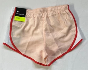 Nike Young Girl's Dri-Fit Technology Standard Fit Sports Short Peach Size-XS - Picture 1 of 5