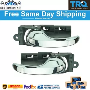 TRQ New Front Door Handle Inner Inside Chrome Pair Set For 1997-2004 Ford F150 - Picture 1 of 8
