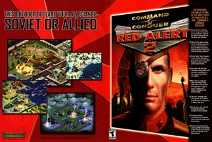 2000 RED ALERT 2 RTS GAME ADVERTISING, WESTWOOD STUDIOS, 2 PG PRINT AD / POSTER - Picture 1 of 4