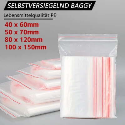 4x6cm 5x7cm 8x12cm 10x15cm Klein Klar Wiederverschließbare beutel Plastiktüten - Bild 1 von 4