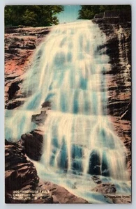 Postal de lino de colección Arethusa Falls Crawford muesca blanca Momountains nueva de colección - Imagen 1 de 2
