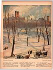 Magazine jeunesse 1900 imprimé Munich nuit hiver Fritz Gartner art nouveau cadre