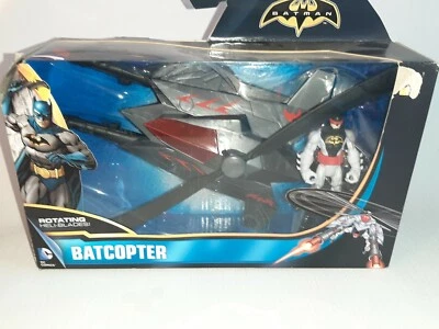 Batman Batcopter DC Comics Rotating Heli -Blades Helicopter W/ 4" Action Figure - Image 1 of 2