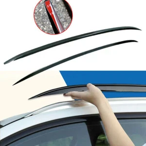 2Pcs Fits for BMW X5 G05 2019-2023 Aluminum Roof Rail Rack Side Rail Bar Cover - Picture 1 of 7