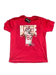 Travis Kelce Heart Kansas City Chiefs T-Shirt Red Size XXL 500 Level NEW Swift - Picture 1 of 4