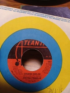 Aretha Franklin 45 Spanish Harlem/Lean On Me ATLANTIC 2817 VG+ 1971 - Picture 1 of 1