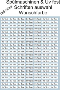 100x Wunsch Text Namen Aufkleber Kindergarten Etiketten Schule Sticker 50x15mm - Bild 1 von 2