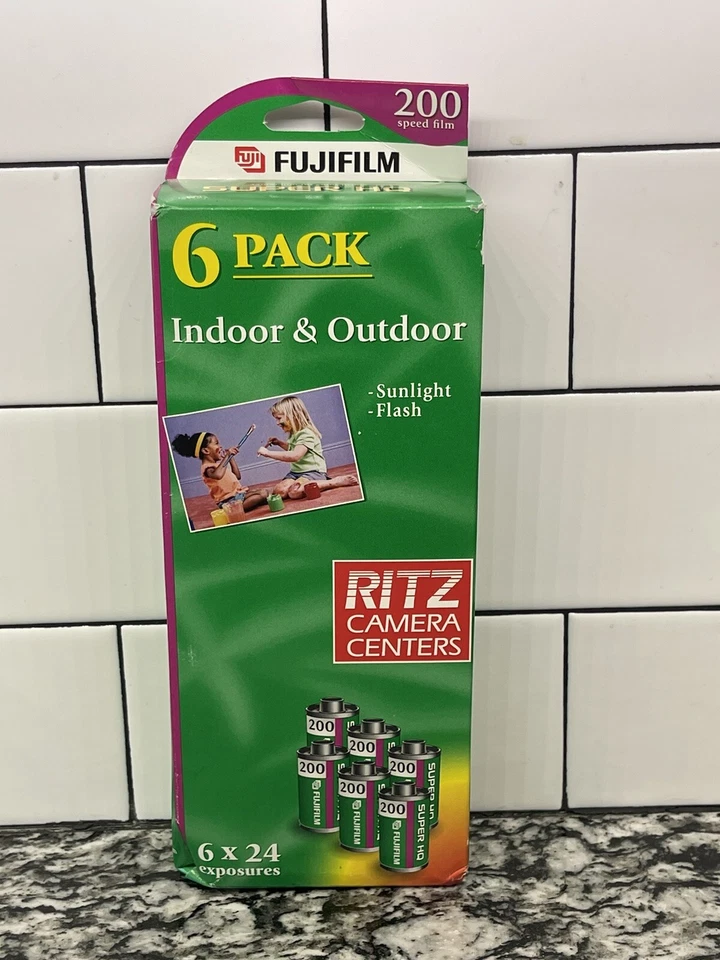 Fuji Fujifilm 200 Speed 6 Rolls of Film Indoor/Outdoor (Exp 2012) 6 pack
