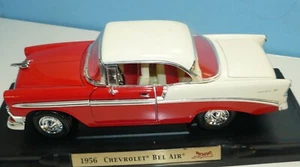 1/18 ( DS 28) 1956 Chevy Bel Air, rosso e bianco, senza scatola, - Foto 1 di 7