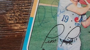1975 TOPPS TIM FOLI AUTOGRAPHED BASEBALL CARD - Picture 1 of 2