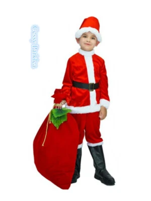 Z-G4-2 Papá Noel Niños Navidad Niños Vestido Elegante Disfraz de Navidad Foto 1 de 3