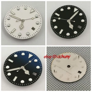29 mm esfera de reloj luminosa con manecillas ajuste ETA 2836/2824 DG2813/3804 8215 821A - Imagen 1 de 7