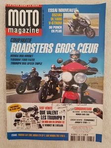 MOTO MAGAZINE N°185 3/2002 SUZUKI DL1000 V-STROM HONDA 900 HORNET YAMAHA 1000 FA - Picture 1 of 6