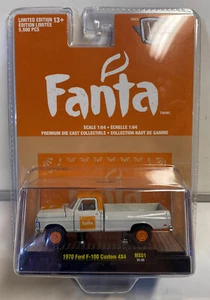 M2 Machines Coca Cola Release MX01: 1/64 Fanta 1970 Ford F-100 Custom 4x4 - Picture 1 of 6