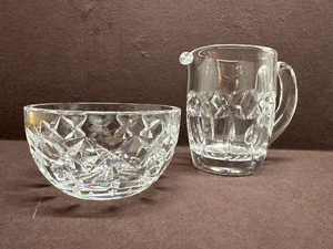 Waterford Crystal Lismore Creamer Pitcher and Sugar Bowl Set - Picture 1 of 17