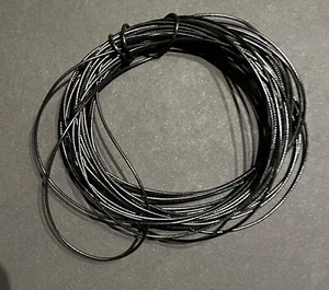 7 Yards Gewachst Faden Kordel Schnur für Halskette, Schmuckherstellung 1mm, Schwarz - Bild 1 von 2