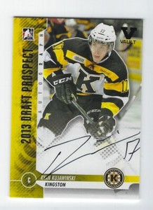 2015-16 ITG Final Vault Ryan Kujawinski 2013-14 Draft Prospect autograph