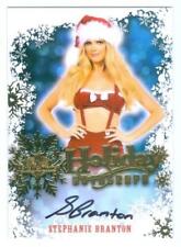 STEPHANIE BRANTON "HOLIDAY AUTOGRAPH CARD" BENCHWARMER HOLIDAY 2014