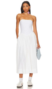NEW Free People Onda Tube Midi Dress Ivory Size XS (FREE SHIP) RRP $130