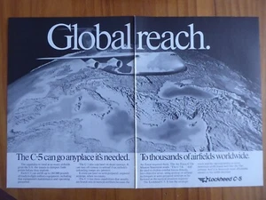 2/1984 PUB LOCKHEED C-5 C-5A MILITARY AIRLIFTER MILITARY AIRLIFT ORIGINAL AD - Picture 1 of 1