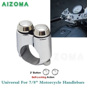 7/8'' Handlebar 2 Button Signal LED Headlight Switch For Electric Bike Scooter - Picture 1 of 8