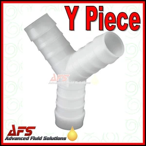 Joiner de manguera de pieza en Y - conector de púas de plástico accesorio de tubería aire combustible de agua combustible - Imagen 1 de 3