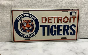 Detroit Tigers MLB Baseball Metal Vanity Car License Plate Vintage 1964 - 1993 - Picture 1 of 4