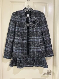 Jones Nueva York Mujer 75% Mezcla Lana 2 Piezas Trajes Talla 4 - Imagen 1 de 18