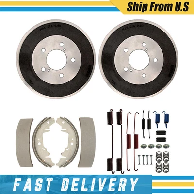 Tambores de freno de 15" zapatas resortes para Chrysler Voyager 1996-07 tracción delantera Foto 1 de 4