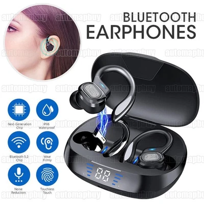 Bluetooth 5.3 Kopfhörer In Ear Ohrbügel Kabellos TWS Sportkopfhörer mit Mikrofon - Bild 1 von 4