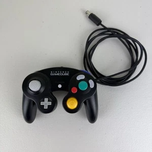 Genuine Nintendo GameCube Controller Black - Free Postage - Picture 1 of 7