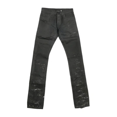 DIOR HOMME 04SS 4EH1018686 Eddie Period Strip Destroyed Coated Denim Usado LIFE-0 - Imagem 1 de 4