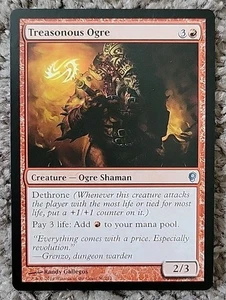 1x X1 Treasonous Ogre Near Mint, English Conspiracy MTG Magic Regular  - Picture 1 of 1