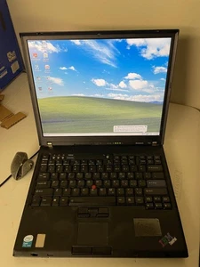 Lenovo IBM ThinkPad T60 Type 1951 Core Duo Window XP Pro Office  #606A - Picture 1 of 14