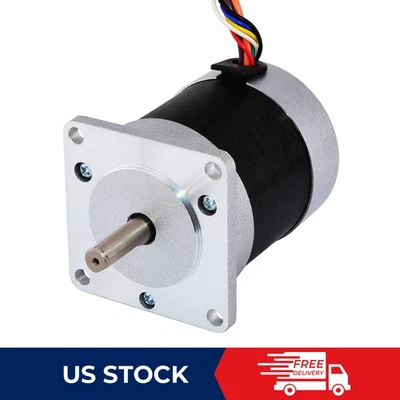 Motor DC sin escobillas STEPPERONLINE 24V 3500RPM 0,47Nm 172W 10,4A Φ8mm Ф57x69mm Foto 1 de 4