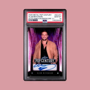 2025 METAL POP CENTURY ALAN RITCHSON 1/1 AUTO-PINK KALEIDOSCOPE PSA 10 - Picture 1 of 8