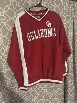 Chaqueta cortavientos suéter de colección Oklahoma University OU talla XL Coliseo Atletismo Foto 1 de 3