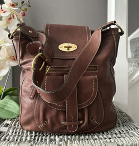 Hermoso Bolso de Hombro Max Mara Fin de Semana de Cuero Marrón Bolso de Mano - Imagen 1 de 12