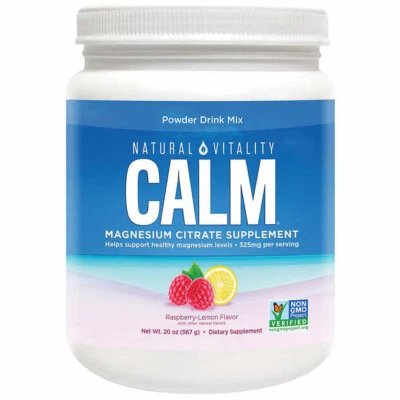 Polvo de citrato de magnesio Natural Vitality Calm - 20 oz - ENVÍO GRATUITO - CADUCIDAD 26/07 Foto 1 de 2