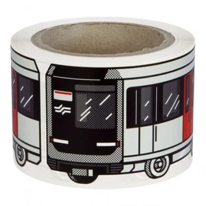FLUX System Stickers - Amsterdam Metro Train - Vinyl 200 14x7cm Label Roll - Picture 1 of 2