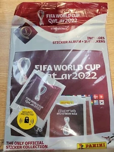 Panini FIFA World Cup 2022 Sticker Collection Starter Pack - NUOVO UK - Foto 1 di 2